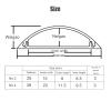 SUNULAN Cable Trunking,Cable Raceway, Heavy Duty Stainless Steel Tv Cord Cover for Hide Wires Self Adhesive, Half round Cable Trunking/No.4(No.3) view 4