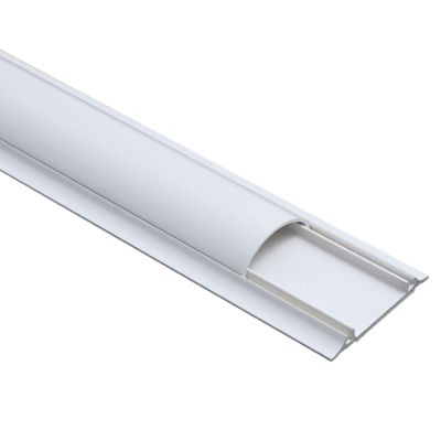 Cable Trunking,Self-Adhesive Floor Cable Protector, Half round Paintable Cable Trunking/L 1M/No.5(No.3)