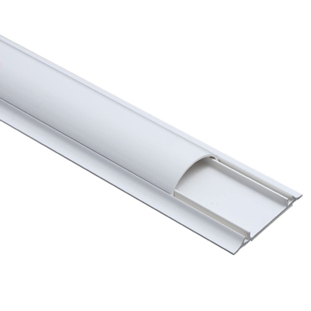 Cable Trunking,Self-Adhesive Floor Cable Protector, Half round Paintable Cable Trunking/L 1M/No.5(No.3)