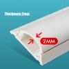 Cable Trunking,Self-Adhesive Floor Cable Protector, Half round Paintable Cable Trunking/L 1M/No.5(No.3) view 3