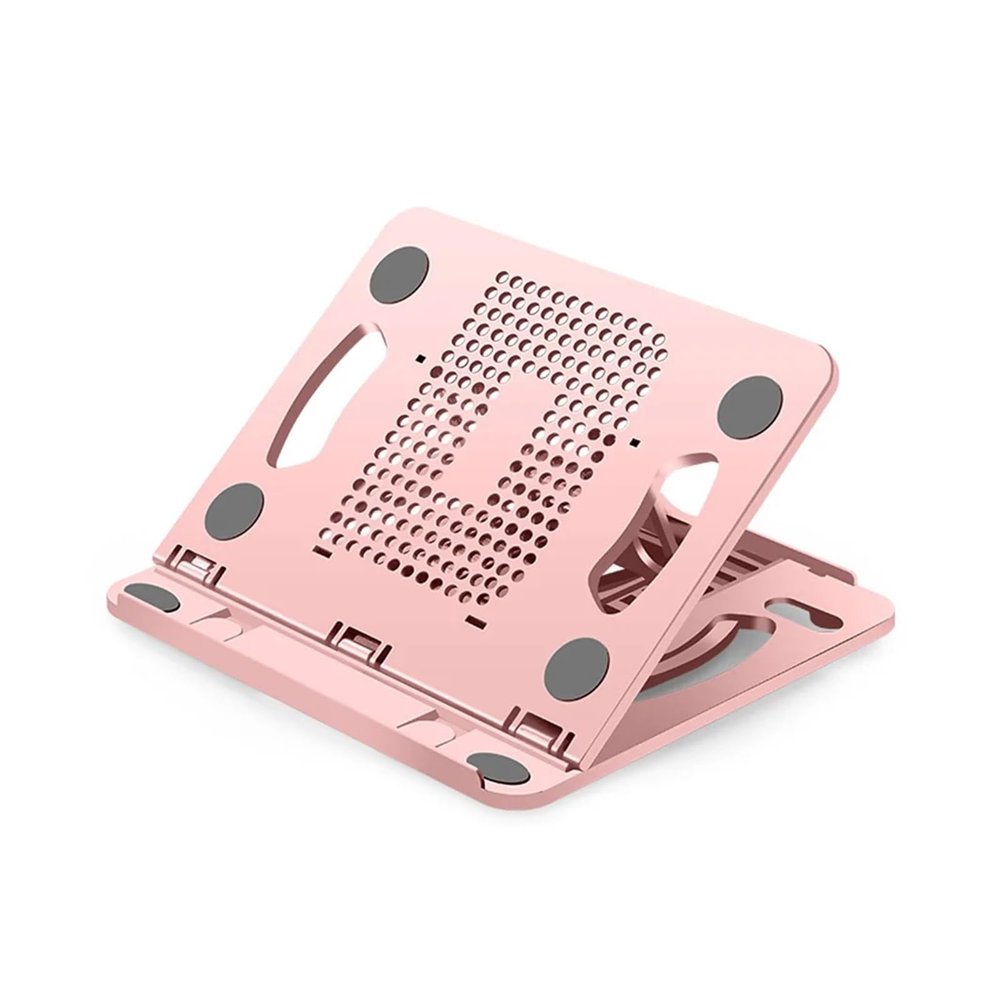 AVXANKTG Adjustable Foldable Stand Desktop Notebook Cooling Stand Physical Cooling Stand(Pink)