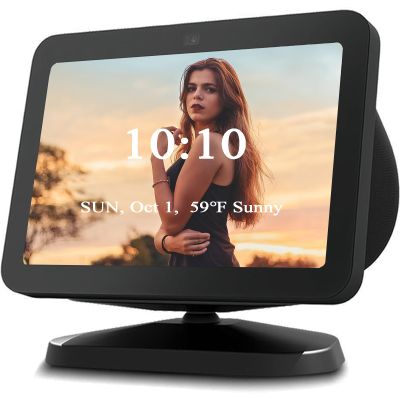 Fieybirt All-New Stand for Show 8 (3rd Gen), Adjustable Stand Mount Compatible with Show 8 (3rd Gen, 2023 Release) & Phone Models, 360 Degree Rotation Tilt and Anti-Slip Base (Black)