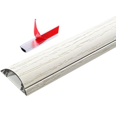 SUNULAN Cable Trunking,Wire Hiders for Tv on Wall, Aluminum Alloy Trunking/Half round Cable Cover,for Prevent Cable Trips Protect Wires/Red/W-28Mm(White,W 28Mm)