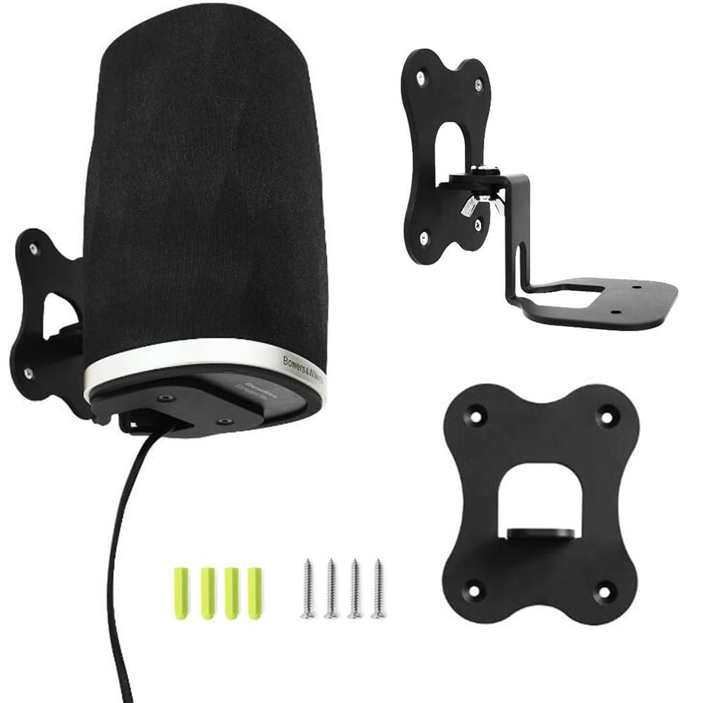 Coyktonty Aluminium Wall Bracket/Wall Mount Bracket for B&W Formation Flex Speakers,Duty Speaker Mount Mounting BracketsAngle Adjustable Metal Bracket