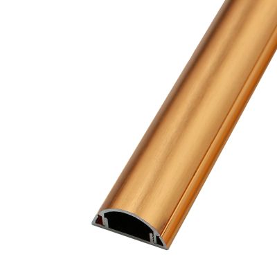 Cable Trunking,Aluminum Alloy Extension Cable Management,Cable Cover Paintable Cable Trunking with Self-Adhesive Backing for Ceiling/Corner/Gold/No.2(Gold,No.2)