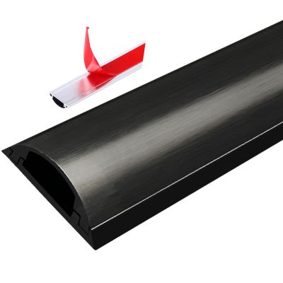 Cable Trunking,Wire Hiders for Tv on Wall, Aluminum Alloy Trunking/Half round Cable Cover,for Prevent Cable Trips Protect Wires/Red/W-28Mm(Black,W 50Mm)