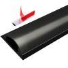 Cable Trunking,Wire Hiders for Tv on Wall, Aluminum Alloy Trunking/Half round Cable Cover,for Prevent Cable Trips Protect Wires/Red/W-28Mm(Black,W 50Mm) view 1