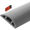 Cable Trunking,Wood-Effect Half round Cable Raceway,Self-Adhesive Backing Paintable Cable Trunking,Cable Concealer Management/Black-20Mm(79/100In)(Grey 1 30Mm(1 9/50In)) view 1