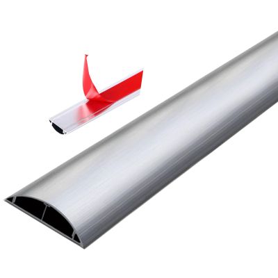 SUNULAN Cable Trunking,Wire Hiders for Tv on Wall, Aluminum Alloy Trunking/Half round Cable Cover,for Prevent Cable Trips Protect Wires/Red/W-28Mm(Silver,W 29Mm)