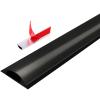 Cable Trunking,Wire Hiders for Tv on Wall, Aluminum Alloy Trunking/Half round Cable Cover,for Prevent Cable Trips Protect Wires/Red/W-28Mm(Black,W 28Mm) view 1