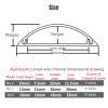 Cable Trunking,Aluminum Alloy Extension Cable Management,Cable Cover Paintable Cable Trunking with Self-Adhesive Backing for Ceiling/Corner/Gold/No.2(Rose Gold,No.5) view 3