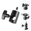 jojofuny Universal Camera Tripod Adapter 1/4 Screw Aluminum Black for Flashlight Stand view 3