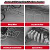 Cable Trunking,1M Aluminum Alloy Trunking, Half round Cable Cover/Self-Adhesive Cable Management Raceway Prevent Cable Trips Protect Wires/Red/No.4-W-40Mm(1-57/100In)(Red,No.5 W 50Mm(1 97/100In)) view 2