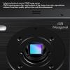 48MP 4K Digital Camera, CMOS Sensor, 16X Zoom, 2.4 Inch Screen, 128GB Memory, for Photography Travel Vlogging (Black) view 4
