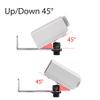 Foldable Projector Wall Mount Universal Adjustable Ceiling Wall Projector Mount Aluminum Alloy Projectors Stand,1/4" and M6 Screw Size (wall mount) view 3