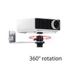 Foldable Projector Wall Mount Universal Adjustable Ceiling Wall Projector Mount Aluminum Alloy Projectors Stand,1/4" and M6 Screw Size (wall mount) view 4