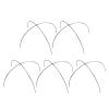 Luxshiny 5pcs Stainless Steel Cling Film Support Rack Cross Design Plastic Wrap Holder for Kitchen Restaurants Hotels Space-saving - Versatile Food Display Stand view 1