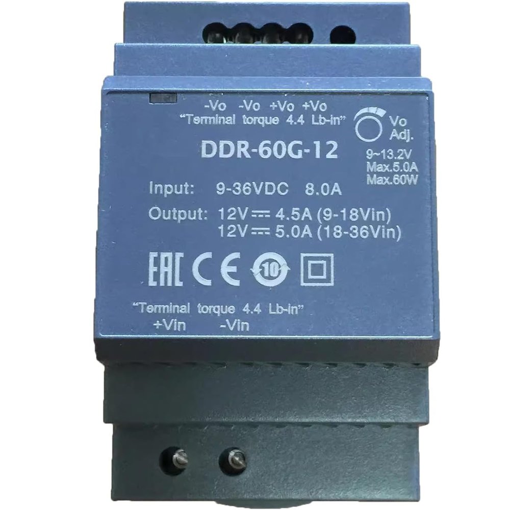 1PC DDR-60G-12 12V 5A 60W DIN Rail Type DC-DC Converter