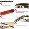 Cable Trunking,Wood-Effect Half round Cable Raceway,Self-Adhesive Backing Paintable Cable Trunking,Cable Concealer Management/Black-20Mm(79/100In)(Grey 1 40Mm(1 57/100In)) view 4