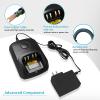 5-Pack for Motorola XPR3500e Charger, WPLN4226 WPLN4232 PMPN4137A Rapid Charger for Motorola XPR3300e XPR7550e XPR7580e XPR7350e XPR6550 XPR6500 XPR6580 PMNN4409 PMNN4077 (NO-IMPRES) view 4