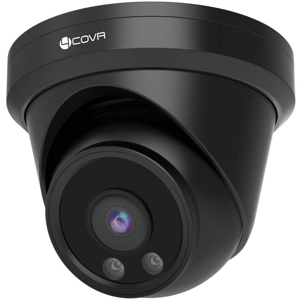 4COVR 4K 8MP PoE Security IP Camera, Outdoor Wired Surveillance Video Camera with Audio, Smart Human/Vehicle Detection, 110 Wide Angle 100ft IR Night Vision, 2.8mm Lens, IP67 Weatherproof, LY97AB8MA