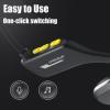 Bone Headphones Conduction Swimming Headphones Open Ear 5.3 Bluetooth Bone Conduction Headphones Ip68 Waterproof Wireless Earbuds Built-In Mp3 Player 8G Memory 18Hrs Playtime Swimming Earbuds Black view 4