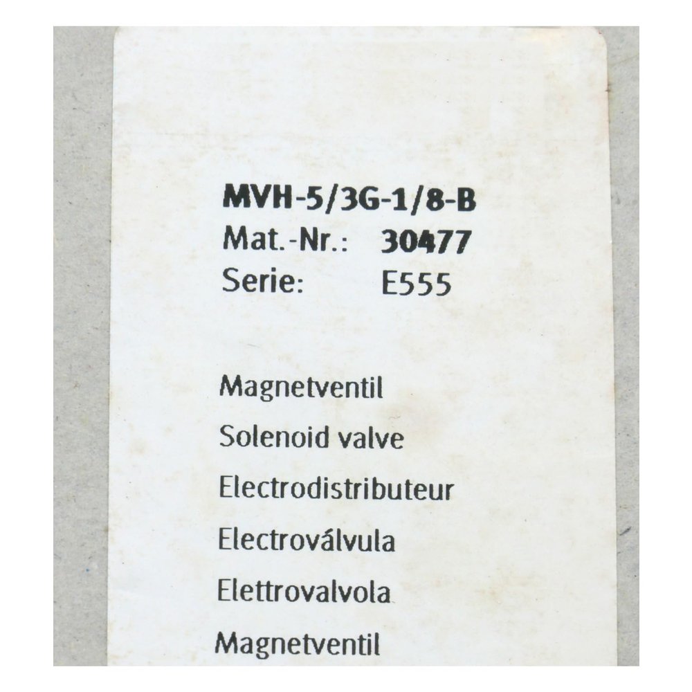 LRILLMAING MVH-5/3G-1/8-B 30477 Sealed in Box with Warranty