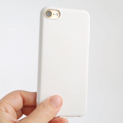 2-in-1 Soft Matte Silicone Protective Shell Skin Case Cover for Apple iPod Touch 7 7th 7G 6 6th 6G 5 5th 5G LCD Screen Protector Tempered Glass Film (White and Glass)