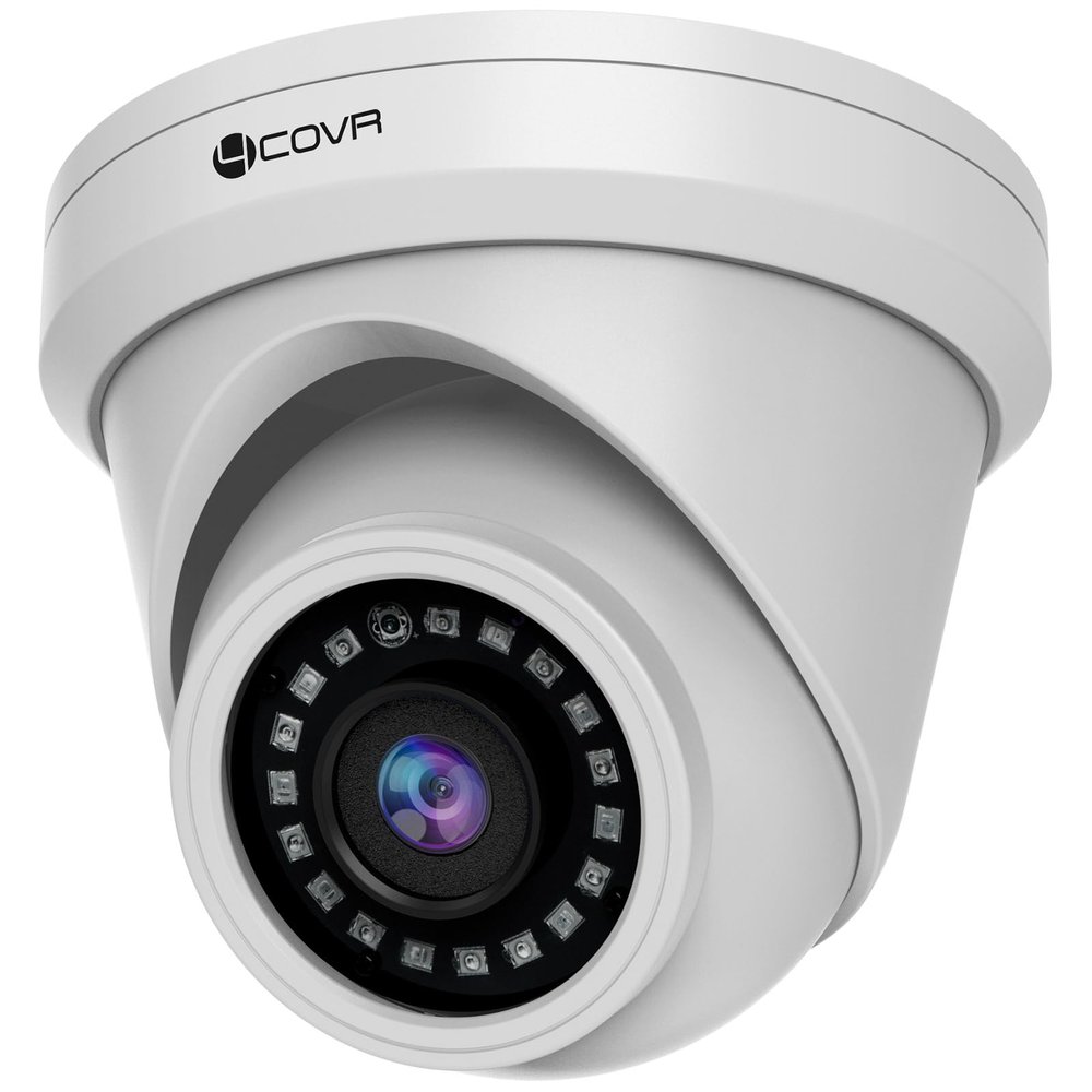 4COVR 5MP PoE Security IP Camera Outdoor IP67, Wired Surveillance Dome Camera with Smart Human/Vehicle Detection, 110 Wide View Angle 2.8mm Lens, 18Pcs IR LED 100ft HD Night Vision, LY97AX5MA