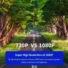 Cmara de salpicadero de doble lente con visin nocturna - Grabadora DVR para coche HD de 1080P, 2 monitores, grabacin en bucle, deteccin de movimientowithout memory card view 4