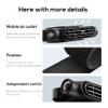 Car Seat Fan Type-C 3 Speeds Bladeless Carseat Fan Button Switch Cooling Fan for Car with Adjustable Vent ABS 5V 2A All-purpose Summer Car Cooler Fan Carseat Fan Car Fans That Blow Cold Air Cooling view 3
