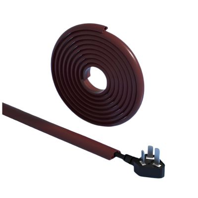 Cable Organizer, Floor Cord Cover, Soft PVC Wire Covers, Hide Extension Cords, for Home Offices Gym Restaurant(Color: Maroon Red, Wide: 2/3cm)