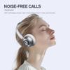 iKF R1 Pop Wireless On Ear Bluetooth Headphones 75H Playtime APP Custom EQ Noise Isolation Built-in Mic Lightweight for Workout Traval Gaming (Off White) view 4