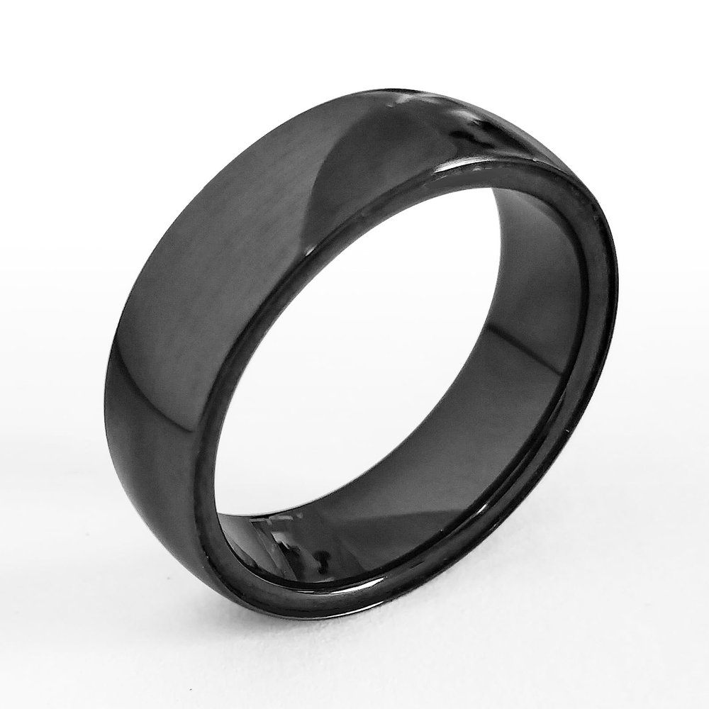 DirectNine Basics Smart NFC Ring for Tesla Model 3 and Y Replace Unlock Door Keycard,13# 72mm US Size, black