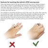DirectNine Basics Smart NFC Ring for Tesla Model 3 and Y Replace Unlock Door Keycard,13# 72mm US Size, black view 3