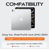 CHESONA for iPad Pro 13 inch case 2024 with Keyboard, Easy-Set Floating Cantilever Stand, Smart Trackpad, 7 Color Backlit with Battery Digital Display, Keyboard Case for iPad Pro 13 (M4), Black view 2