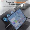 CHESONA for iPad Pro 13 inch case 2024 with Keyboard, Easy-Set Floating Cantilever Stand, Smart Trackpad, 7 Color Backlit with Battery Digital Display, Keyboard Case for iPad Pro 13 (M4), Black view 3