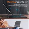 CHESONA for iPad Pro 13 inch case 2024 with Keyboard, Easy-Set Floating Cantilever Stand, Smart Trackpad, 7 Color Backlit with Battery Digital Display, Keyboard Case for iPad Pro 13 (M4), Black view 4