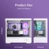 HDYDSSD Computer Cases,Mid-Tower PC Gaming Case M-ATX/ITX - Front I/O USB 3.0 /Type-C Port - 270  Panoramic View Tempered Glass Panel - Can Be Customized Privately view 4