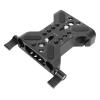 15mm Rail Camera Baseplate, Universal Aluminum Alloy Base Plate with Dual Rod Clamp, Lightweight Camera Mounting Baseplate with 1/4 & 3/8 Holes, for DSLR Cameras, Tripods view 1