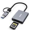 BENFEI CFexpress Type A Card Reader with USB 3.2 (Gen 2) 10Gbps, USB-C&USB-A 2-in-1 Type A CFexpress Adapter, Compatible with Windows/Mac/Linux/Android view 1