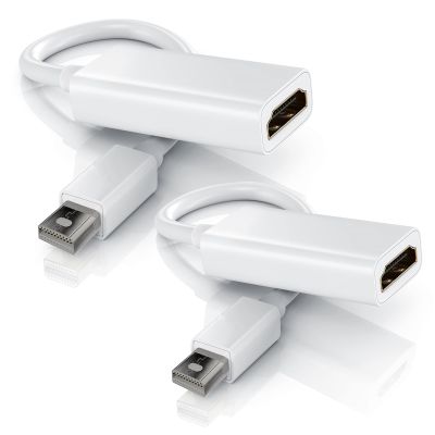 elytronic Mini DisplayPort to HDMI Adapter, 4K 30Hz Thunderbolt 2.0 Mini DP to HDMI Adapter Cable Compatible with Monitor, Projector (1)