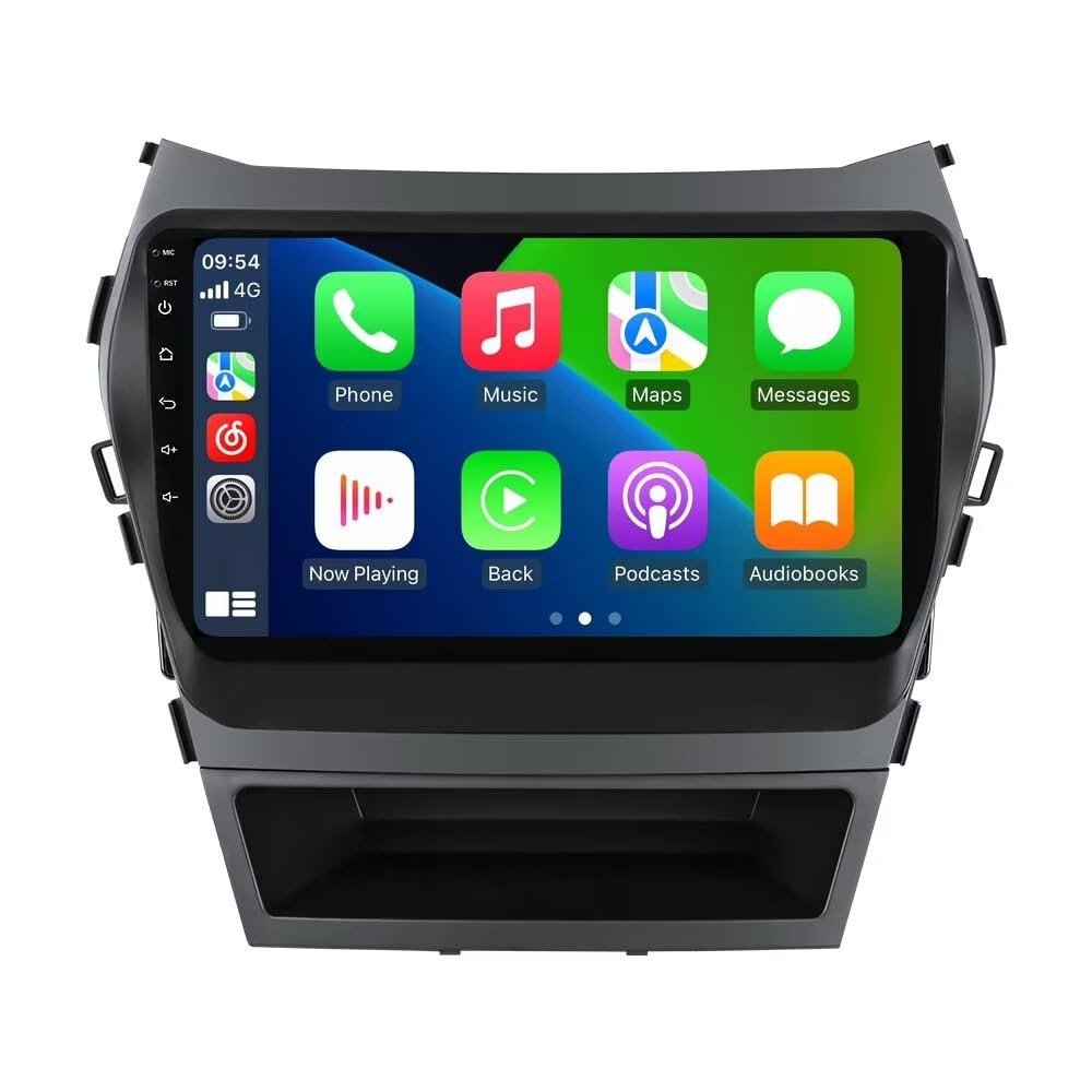 8+256GB 8Core Radio for Hyundai Santa Fe IX45 Radio 2013 2014 2015 2016 2017 Stereo Dash Kit Car GPS Navigation,9" IPS Touch Screen Head Unit with Car-Play & Android Auto/SWC/DSP/Rear View