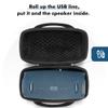 ZUJFPL Hard Shell Case for JBL Xtreme 3/2 / 1 Portable Bluetooth Speaker, Waterproof Travel Carrying Case with Zipper Pocket Bag for Charger and Accessories - Black view 2