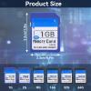Beufee SD Card, Flash Memory Card Secure Digital Memory Cards Data Storage Fast Read Speed 90MB/s for Cameras SLR Music Photos Storage(1GB) view 4