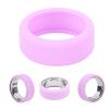 Asixxsix Silicone Ring Protector Compatible with All Smart Rings on The Market, Skin Friendly Scratch Elastic Silicone Ring Cover Case for Working Out, Easy to Clean (S) view 1