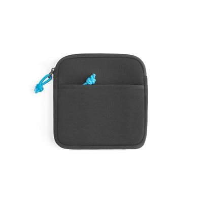 KANI 816139 Filter Holder Storage Case, Outer Dimensions: 5.5 x 5.5 x 1.0 inches (14 x 14 x 2.5 cm), Zipper Type, Includes Pocket for Small Items, Black, Neoprene