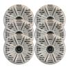 KICKER 6.5" 195 Watt Peak Power Marine OEM Replacement Boat Audio Speakers (Qty 6) with White Salt Water Grilles view 1