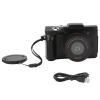 LIZEALUCKY 1080P Digital Camera 16MP HD Camera Video Camcorder 180 Degree Flip Screen 2.4in TFT LCD Display 16X Digital Zoom 1/4 in Screw Mount for Recording view 1