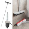 Motamim Floor Brush Scrubber with Long Handle Grout Brush Tile Floor Scrub Brush with Squeegee Heavy Duty Deck Brush Stain 180 Rotating Crevice Cleaning Brush Stiff Bristle Broom for Bathroom Wall view 1